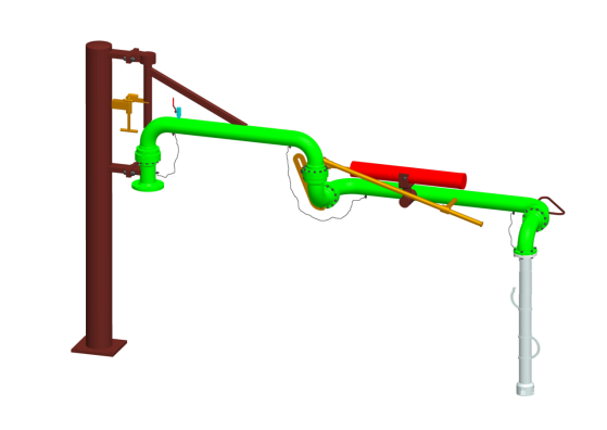 Truck loading arm